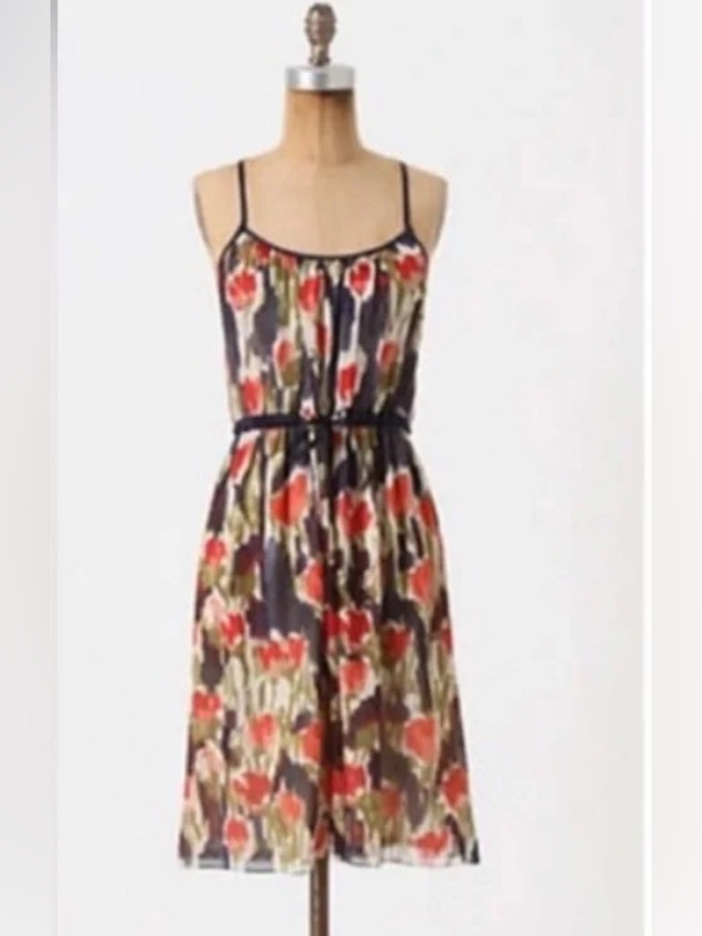 Anthropologie Moulinette Soeurs Pond Reflections Silk Dress